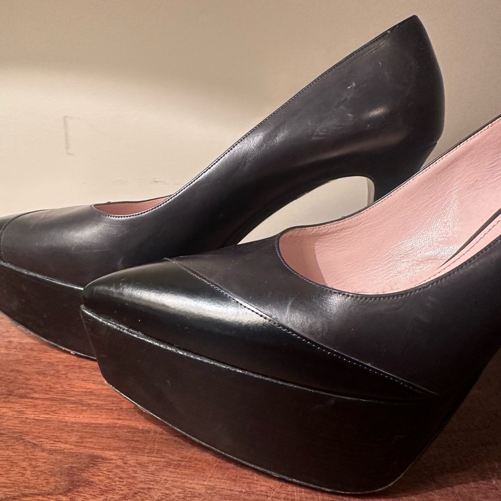 Miu Miu Black Platform Heels - Picture 2 of 5